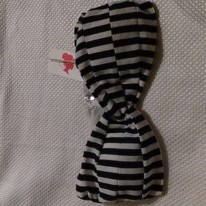 L’ATISTE by Amy Navy Blue & White Stripe Bikini Top